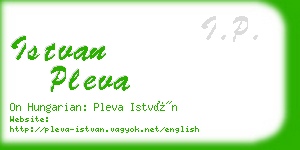 istvan pleva business card